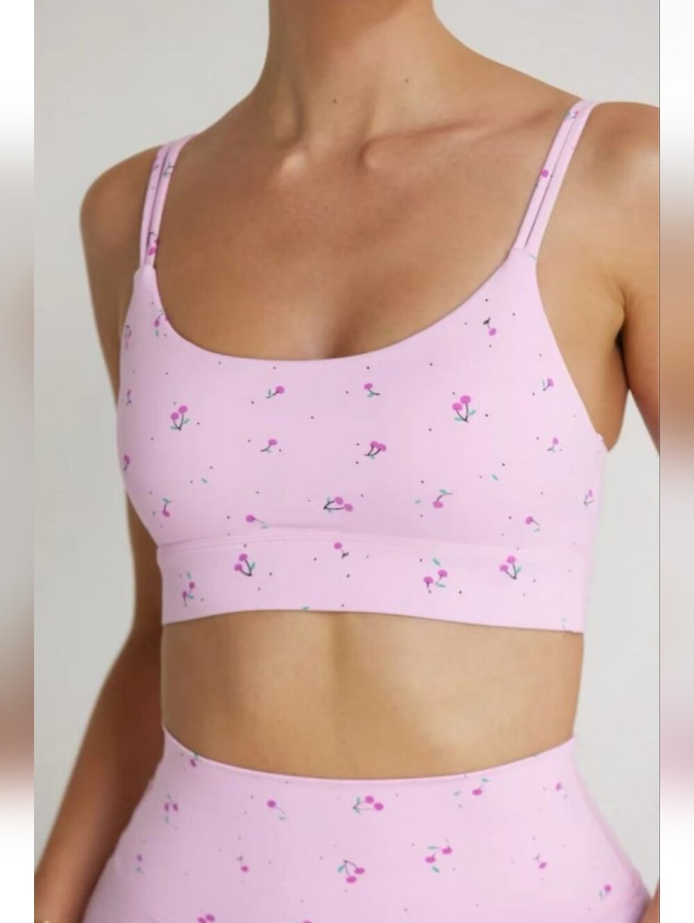🍒🌸 Cherry Cami Sports Bra